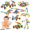 Kids Building Kit STEM Toys, 110 Pcs Educational Construction Blocks DIY Learning Set for Ages 3-10