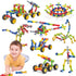 Kids Building Kit STEM Toys, 110 Pcs Educational Construction Blocks DIY Learning Set for Ages 3-10