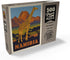 MyPuzzle Namibia, Africa Vintage Poster - Premium 500 Piece Jigsaw Puzzle for Adults
