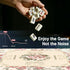 HWZ 4 31.5x31.5 Inch, 3.5mm Mahjong Mat with Professional Tile Mixers & Storage Bag, Thick Waterproof Noise-Reducing