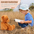 2 Pack 18 Inch Wettarn Plush Teddy Bear Stuffed Animal Cuddly Stuffed Bears Plush with Bow for Kids Easter Birthday