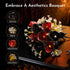 Set (414 Mothers Day Rose Flower Bouquet Building for Adults, Gift for Mom Wife Couple Women Teen Girlfriend