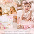Set Album 5 Luxury Baby Girl Memory Book Keepsake Journal & Milestone from Pregnancy to Age with Premium Gift Box