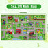 5' 2.7' Capslpad Kids Rug Educational Play Rug x Traffic Road Kids Play Car Mat Large Learning Play Game Area Rug Kids