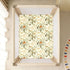 miaozhen 1 Pack 52x28 Cotton Baby Crib Sheets Ultra Soft Spring Retro Flower Butterflies Toddler Cirb Bedding Cover