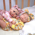 BABESIDE 3 Pcs Baby Doll Clothes for 17-22 Inch Dolls, Outfit Accessories with Floral Pattern for Newborn Girl, Yellow