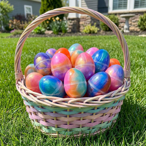 Howzcci 6 Pack Slime Eggs Toys Easter Eggs Toys for Kids Boys Girls Easter Basket Stuffers Essentials Egg Fillers Party