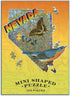 Galison Wendy Gold Nevada Shaped Mini Puzzle, 100 Pieces, 8” x 9.75” – Art by Bestselling Artist Wendy Gold