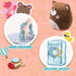 14.5“ Get Well Soon Teddy Bear Plush Pillow, Soft Stuffed Animal Body Pillow, Home Decoration Gift for Kids