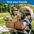 HOXITRADE 6PCS Stroller Hooks for Diaper Bags Durable Leather Stroller Straps & Heavy-Duty Clips | Universal Stroller