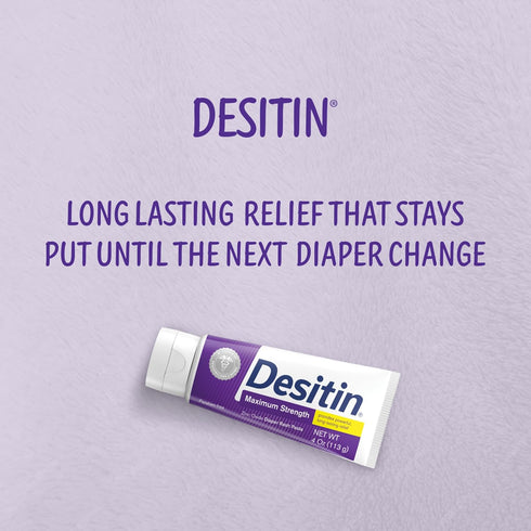 40% 12 4.8 oz Desitin Maximum Strength Baby Diaper Rash Cream, Zinc Oxide, Hypoallergenic No Added Parabens & Dyes