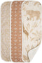 Crane Baby Muslin Baby Burp Cloths, Lightweight Absorbent Burp Cloth, Safari Animal,