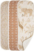 Crane Baby Muslin Baby Burp Cloths, Lightweight Absorbent Burp Cloth, Safari Animal,