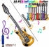 11 Pack Inflatable Guitar, Blow Up Guitar, Inflatable Rock Star Toy Set for 80s Party Decorations