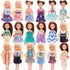 Miunana 21 PCS Girl Doll Clothes Dress Outfits & Shoes for 4-6 Inch Dolls, Includes 4 Pairs of Shoes