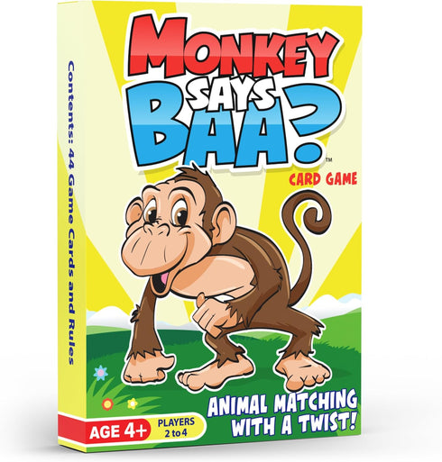 Monkey Says Baa? Animal Matching Game for Kids Ages 4+, Traditional Matching or Mimicked Sounds