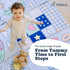 50x50 Inch Tummy TODALE Foldable Baby Play Mat - Thick Padded Floor Mat for Crawling and Time - Non-Slip, Waterproof