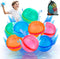 8 Pcs Reusable Water Balloons with Mesh Bag for Summer Games, Quick Fill Water Splash Ball for Outdoor Activities