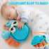 12-18 50 Tummy 1-3 Golray Baby Crawling Toys Months, Musical Dancing Walking Moving Crab with Pure Cotton & Songs, Time