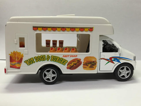 KinsFun 5 inch Pullback Food Truck Die Cast Metal Action