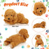 4 Pieces Dog Stuffed Animal 11 Inch Puppy Plush Toy, Valentine's Day Soft Plush Animals, 4 Colors