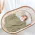 Baby Muslin Swaddle Blankets, Soft Receiving Blanket for Newborn, Cotton Swaddling Blanket, Neutral 2 Pack, Leaf