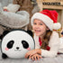 Set 4 Panda Plush, Stuffed Animal with Baby Pandas, Soft Stuffed Toy Pillow, Cute Birthday for Kids Boys Girls
