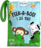 Skillmatics Peek-A-Boo Jungle Book, Soft Cloth Book for Baby, Infant & Toddler Toys with Crinkle Pages