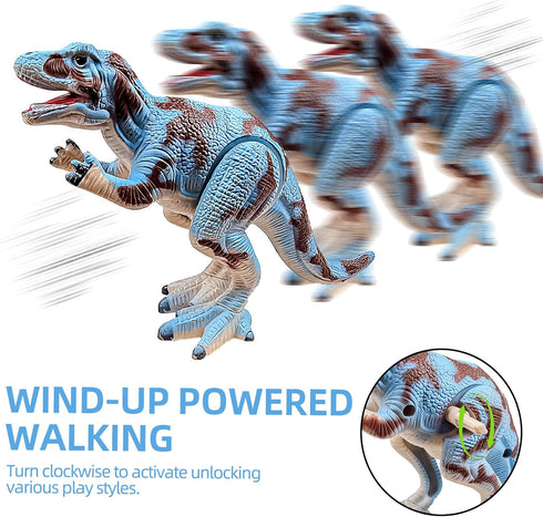 SAURAWAN 1-3 3-5 5-7, Allosaurus Wind Up Dinosaur Toys for Kids Realistic Dino Easter Wind Up Toy, Novelty Jumping
