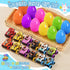 12Pcs nicknack Prefilled Easter Eggs with Alloy Monster Trucks for Kids Easter Eggs Filled with Pull Back Monster Cars