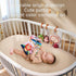 3 6 9 12 Set, TUMAMA Car Seat Toys Months, Plush Animal Rattle Mirror Soft Crinkle Book Baby Enlightenment Toy Newborn