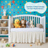 28" 52" 14" Cottington Lane Ivory Crib Skirt Dust Ruffle, Soft & Durable Nursery Crib Toddler Bedding Skirt for Baby
