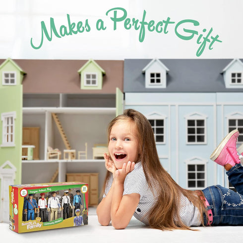 Beverly Hills Doll Collection Sweet Li’l Family Dollhouse Figures Set of 10 Action Figures for Kids