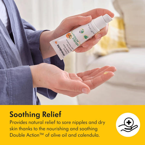 1.34 oz Medela Organic Nipple Cream & Pumping Lubricant, Soothes & Nourishes for Breastfeeding, Made with Natural