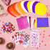 MLOLM 24 Sets Valentines Hearts Foam Craft Kits, DIY Heart Ornaments with Foam Hearts Stickers for Valentine Activity