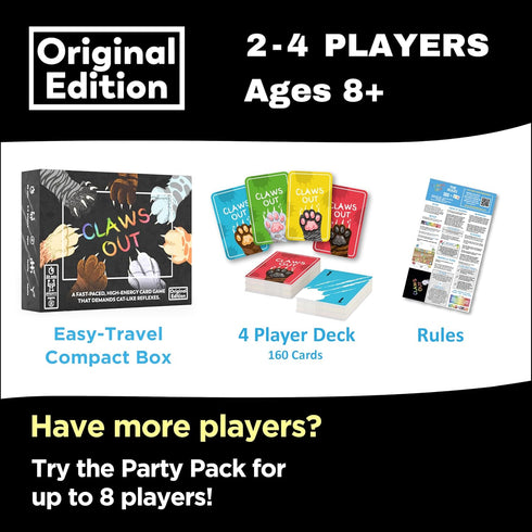 Fun Card Game - Competitive, Fast and Fun for Adults, Teens, Kids, Strategic Family Games