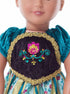 Little Adventures Princess Coronation Doll Dress - Machine Washable Child Pretend Play Clothes - Doll Not Included