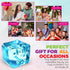 TwCare Stress Balls Ice Cube with Snowflakes Inside for Your Best Mellow and Chill, Snow Pieces Silent Nice Square