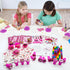 72 Set Cinrobiye Pcs Cowgirl Party Favors, Pink Western Coloring Books with Crayons Tattoos Stickers Stampers Wooden