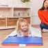 ECR4Kids 3-Section, 2in, Premium Folding Rest Mat, Sleeping Pad, Blue/Red