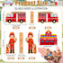 Blosssound 81 Community Set Pcs Wooden Helpers Toys Wooden Car Town Wood People Figures Multicultural Career Wood