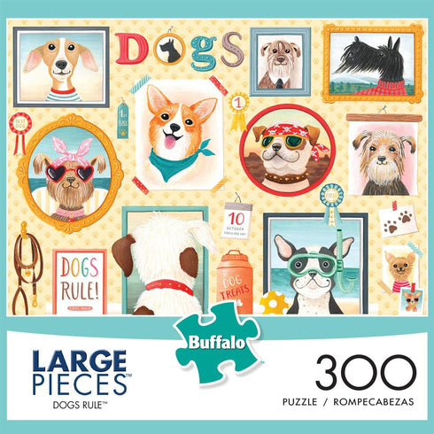 Buffalo Games - Dog's Rule - 300 LARGE Piece Jigsaw Puzzle