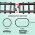 Set Sets 3 4 5 6 7 8+ OCHIDO Train - Christmas Train for Under The Tree, Electric Train Toy Gift for Boys Girls