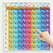MEIBK Rainbow Multiplication Table Game Learning Board, 9x9 Educational mathSTEM Sensory Math Toy,