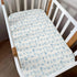 Summer 52x28In 2 Pack Conches Bows Sea Baby Crib Sheets for Boy Girl Ocean Seashells Beach Soft Snug Fitted Crib