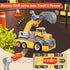11inches 3-5 6-8 Set Large Take Apart Construction Toys Excavator Truck for Boys Girls Kids Electric Drill Assembly