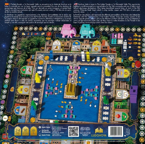 Amritsar: The Golden Temple Board Game - Strategy Game for Kids and Adults, 1-4 Players, Ages 14+, 60-120 Min Playtime