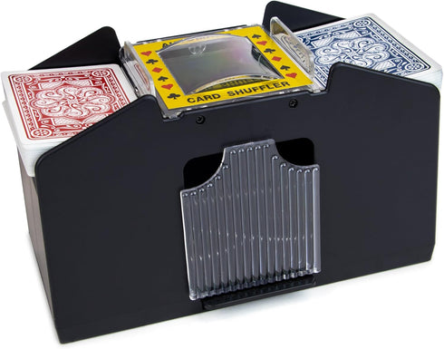 Brybelly Ultimate 6 Deck Battery-Operated Electric Card Shuffler - Shuffler Only or Bundles