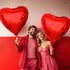 KatchOn Big Red Heart Balloons - 32 Inch, Pack of 2 for Valentines Day Decorations, Heart Shaped Balloons