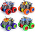 Monster Truck Toys - 4 Pack Friction Powered Toy Cars, Push and Go Car Truck Playset for Boys and Girls Aged 3-7
